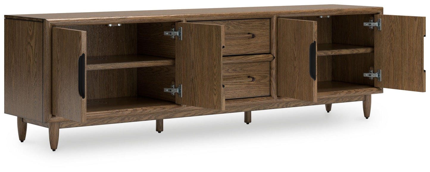 Roanhowe - Brown - Extra Large TV Stand