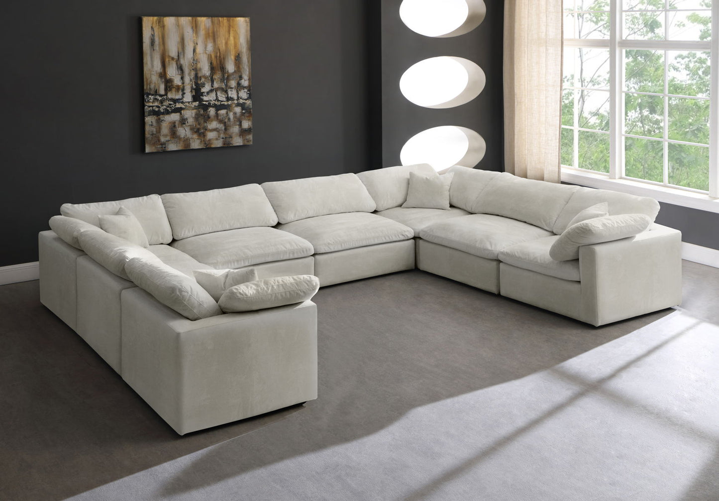 Cozy - Modular Sectional Cloud 8 Piece - Beige