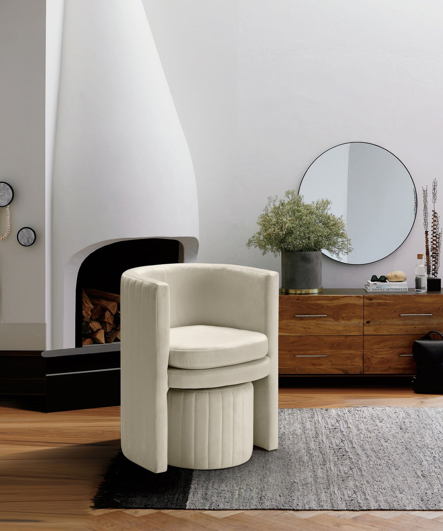 Selena - Accent Chair and Ottoman Set