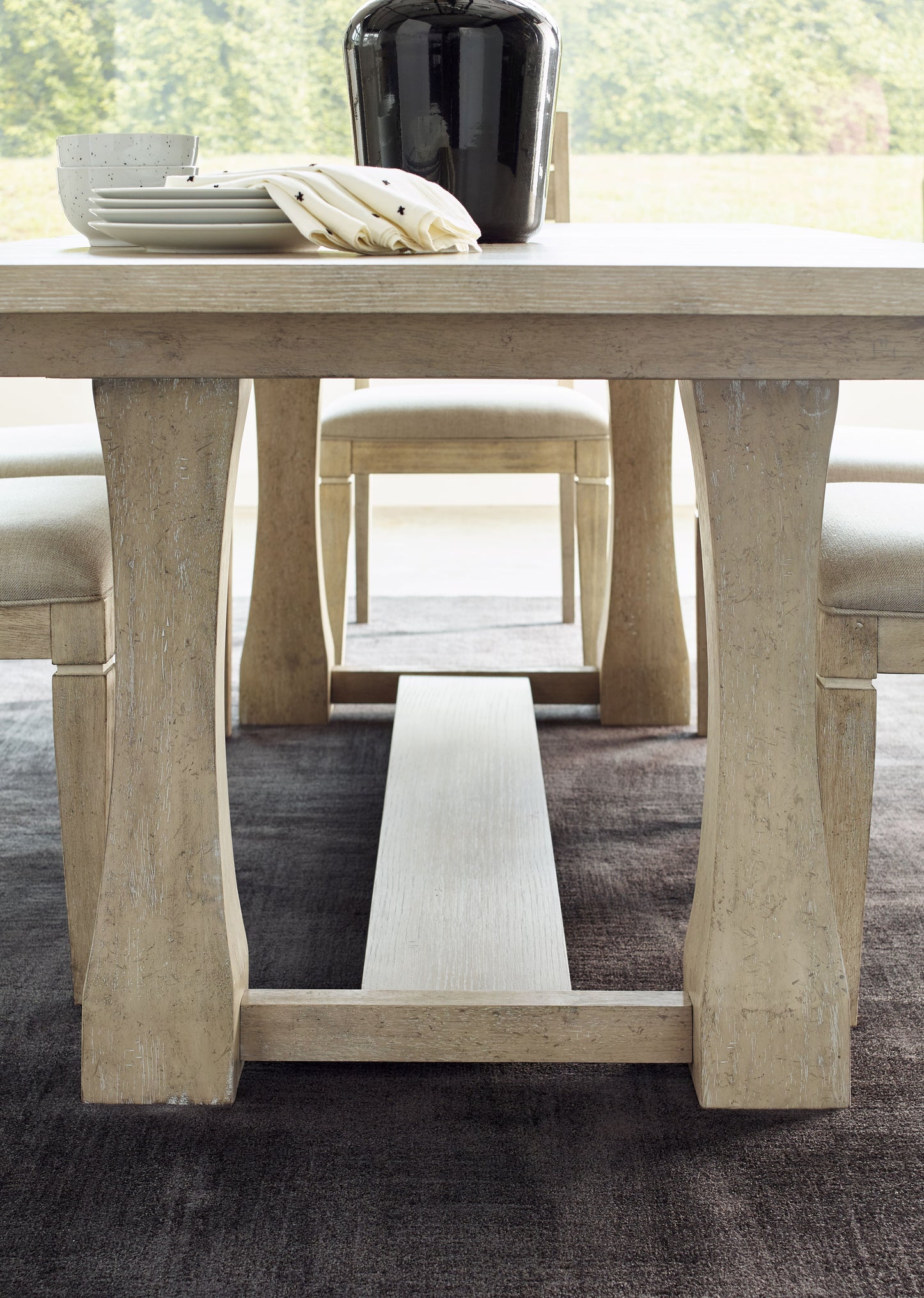 Milano by Rachael Ray - Rect. Trestle Table - Sandstone