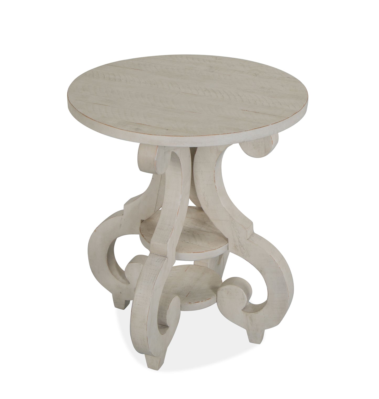 Bronwyn - Round Accent Table - Alabaster