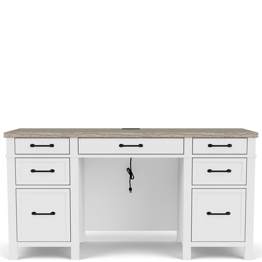 Finn - Executive Desk - White