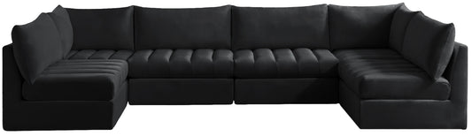 Jacob - Modular Sectional 6 Piece - Black