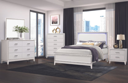 Lily - 5 Piece Queen Bedroom Set - White