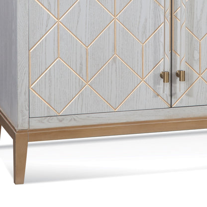 Perrine - Hospitality Cabinet - Silver