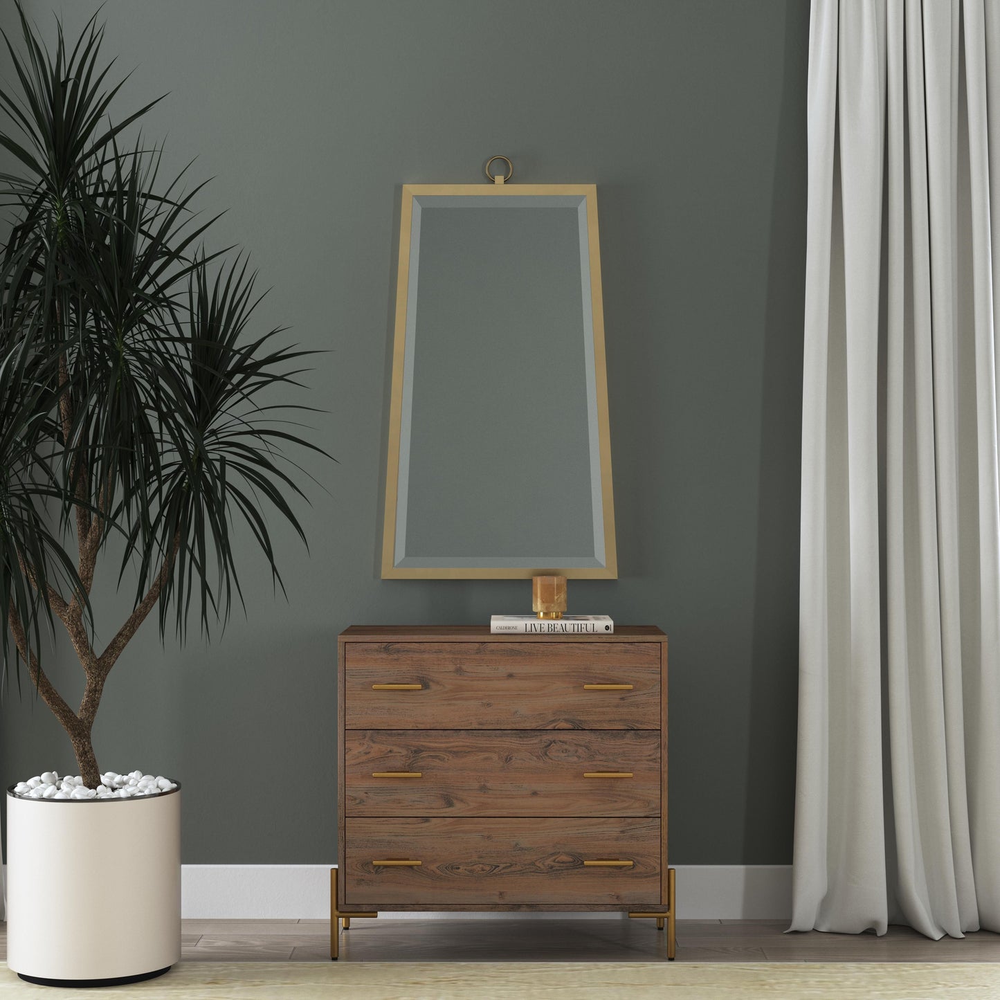 Floris - Wall Mirror - Gold