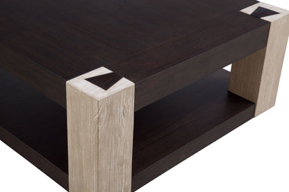 Harmony - Cocktail Table - Carbon Mindi / Blonde Acacia