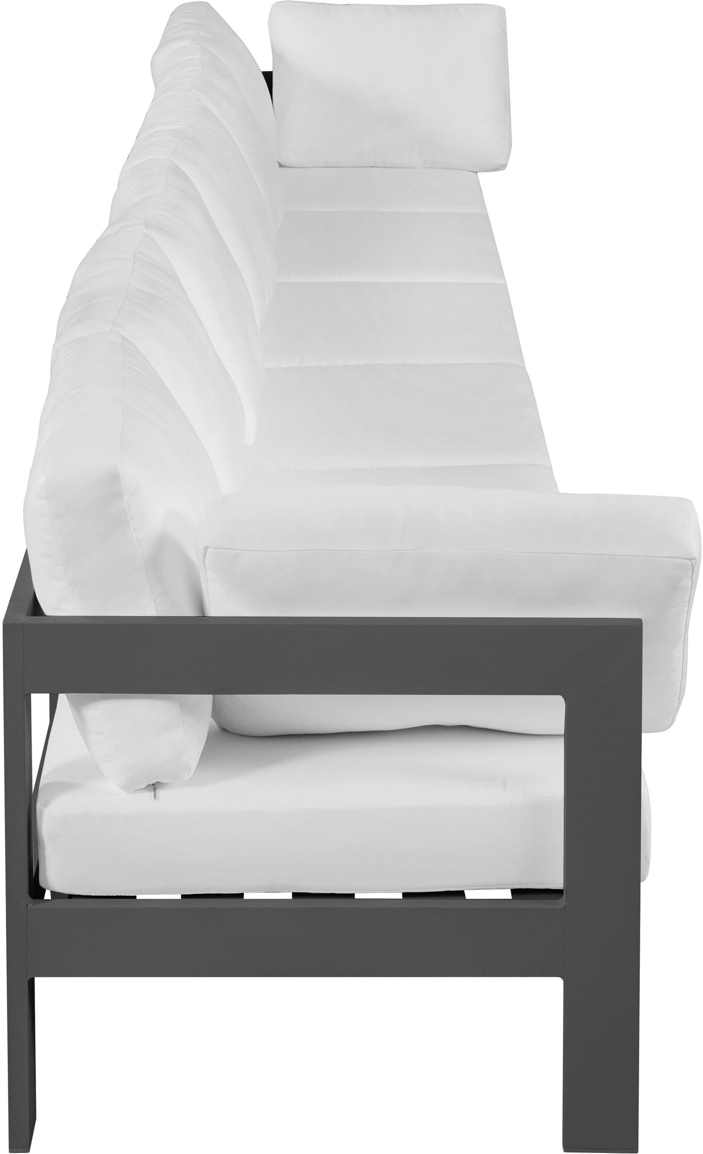 Nizuc - Outdoor Patio Modular Sofa With Frame - White