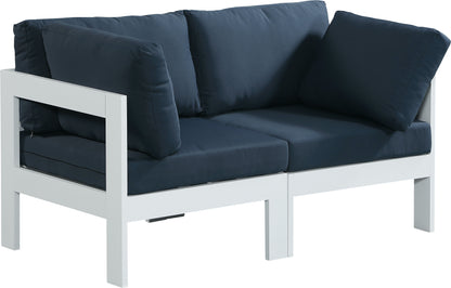 Nizuc - Outdoor Patio Modular Sofa - Navy - Modern & Contemporary