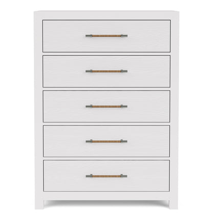 Rosalie - 5 Drawer Chest - White