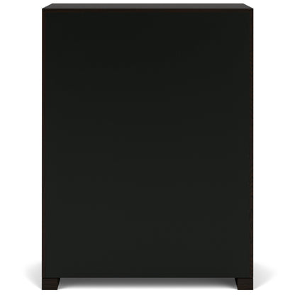 Lydia - Five Drawer Chest - Dark Brown