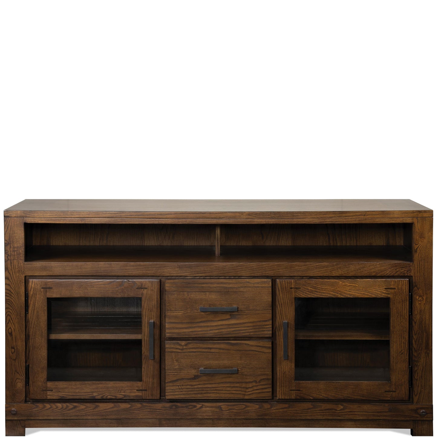 Windridge - TV Console-Glass Door - Sagamore Burnished Ash