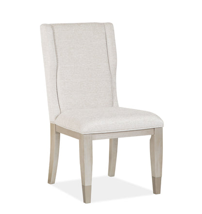 Lenox - Upholstered Host Side Chair (Set of 2) - Warm Silver