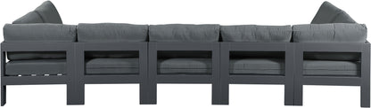 Nizuc - Outdoor Patio Modular Sectional 7 Piece - Gray Dark