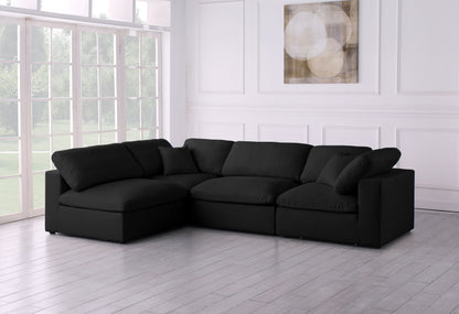 Plush - Standard Comfort Modular Sectional - Black