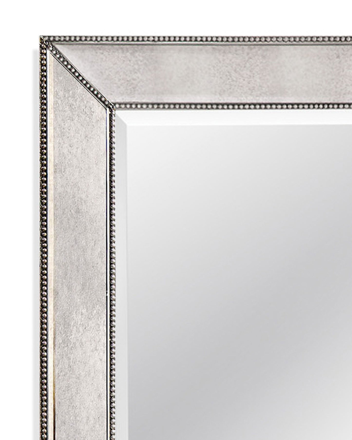 Beaded - Wall Mirror - Silver