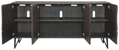 Chasinfield - Dark Brown - Extra Large TV Stand