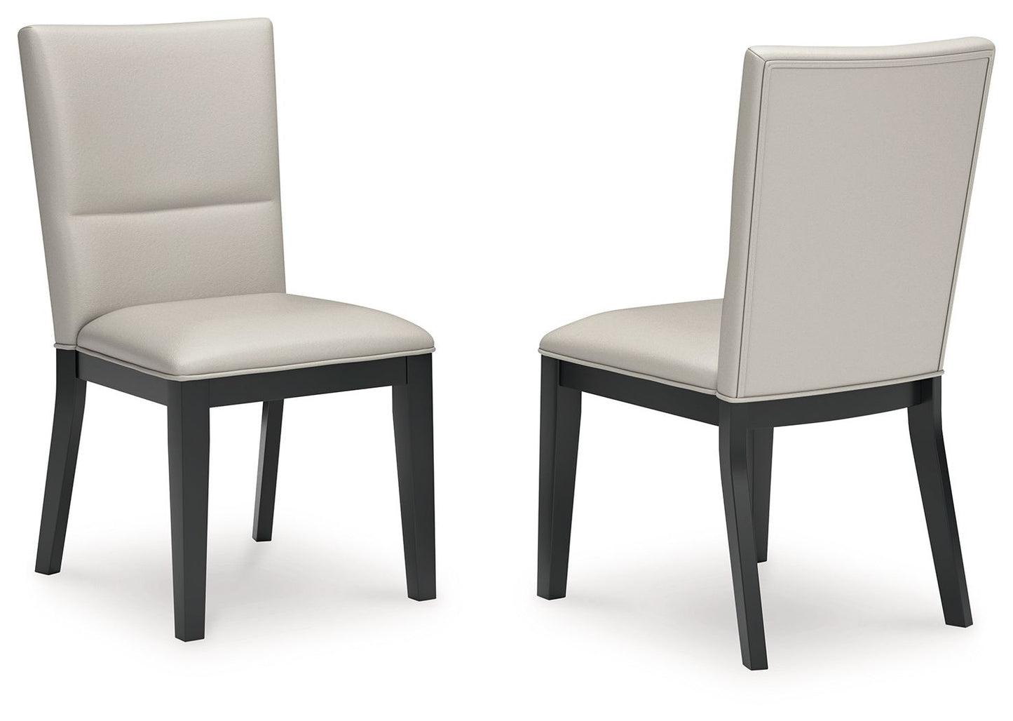 Glinari - Taupe / Black - Dining Upholstered Side Chair (Set of 2)