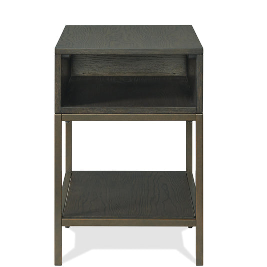 Hyde - Rectangular Chairside Table - Dark Brown