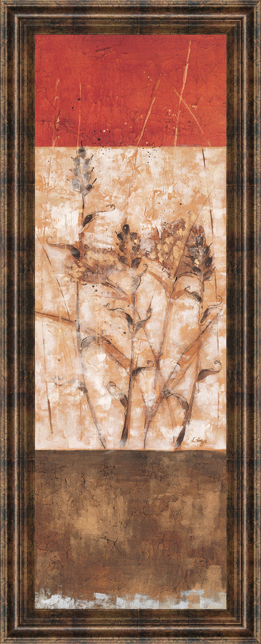 Fresco I By Loretta Linza - Framed Print Wall Art - Beige