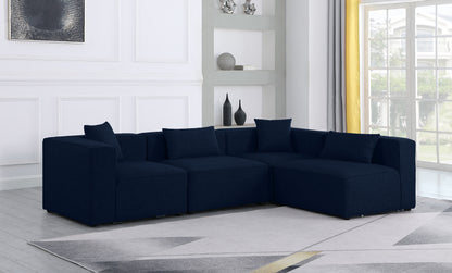 Cube - Modular Sectional 4 Piece - Navy