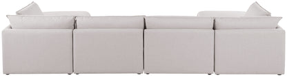 Mackenzie - Modular Sectional 6 Piece - Beige - Fabric - Modern & Contemporary