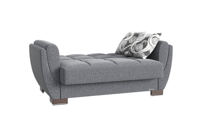 Ottomanson Armada Air - Convertible Loveseat With Storage - Light Gray