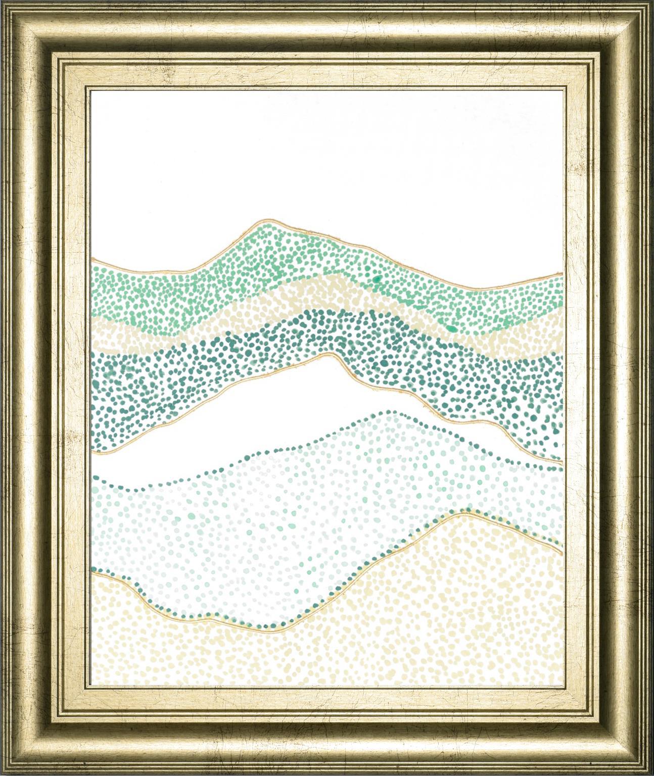 22x26 Terra Dots I By Vanna Lam - Green