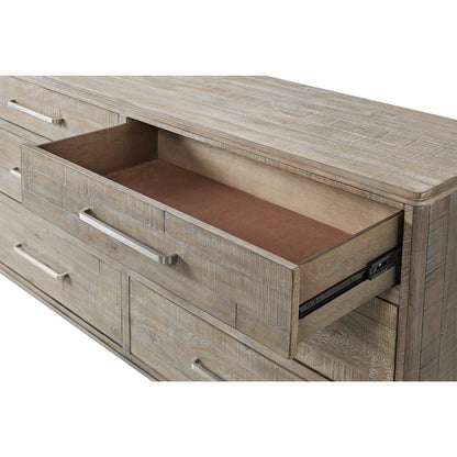 Intrigue - Six Drawer Dresser - Light Brown