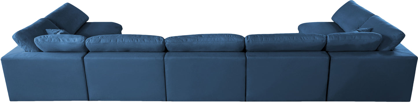 Plush - Velvet Standart Comfort Modular Sectional - Navy