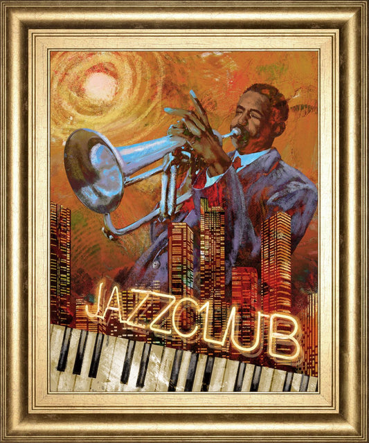 22x26 Jazz Club By Conrad Knutsen - Orange