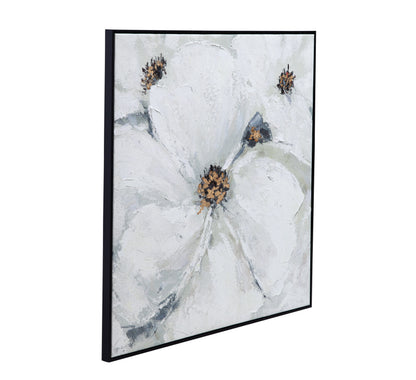 Dogwood - Canvas Art - Pearl Silver