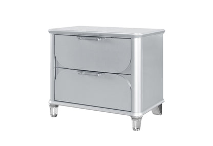 Lando - Nightstand - Silver