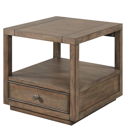 Denali - End Table - Toasted Acacia