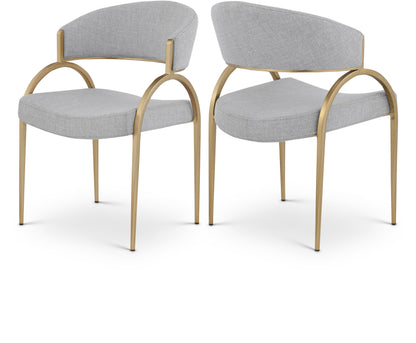 Privet - Dining Chair Set - Gold Base