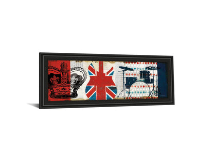 British Invasion Il By Mo Mullan - Framed Print Wall Art - Red