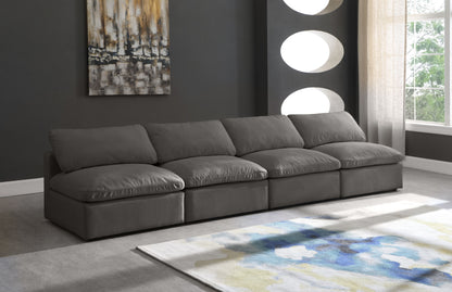 Plush - Modular Armless 4 Seat Sofa