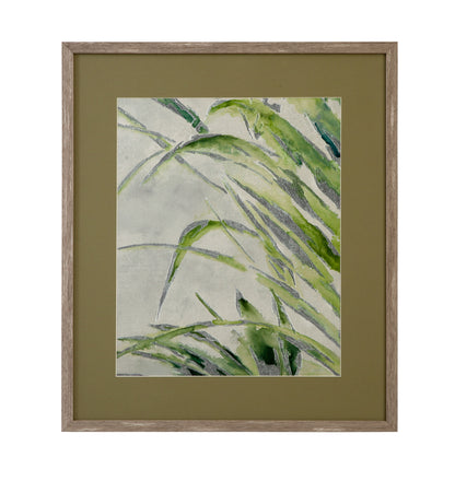 Green Palm - II Framed Print - Green