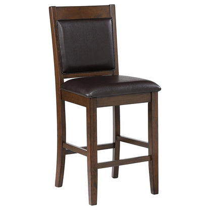 Dewey - Upholstered Counter Chair (Set of 2) - Walnut