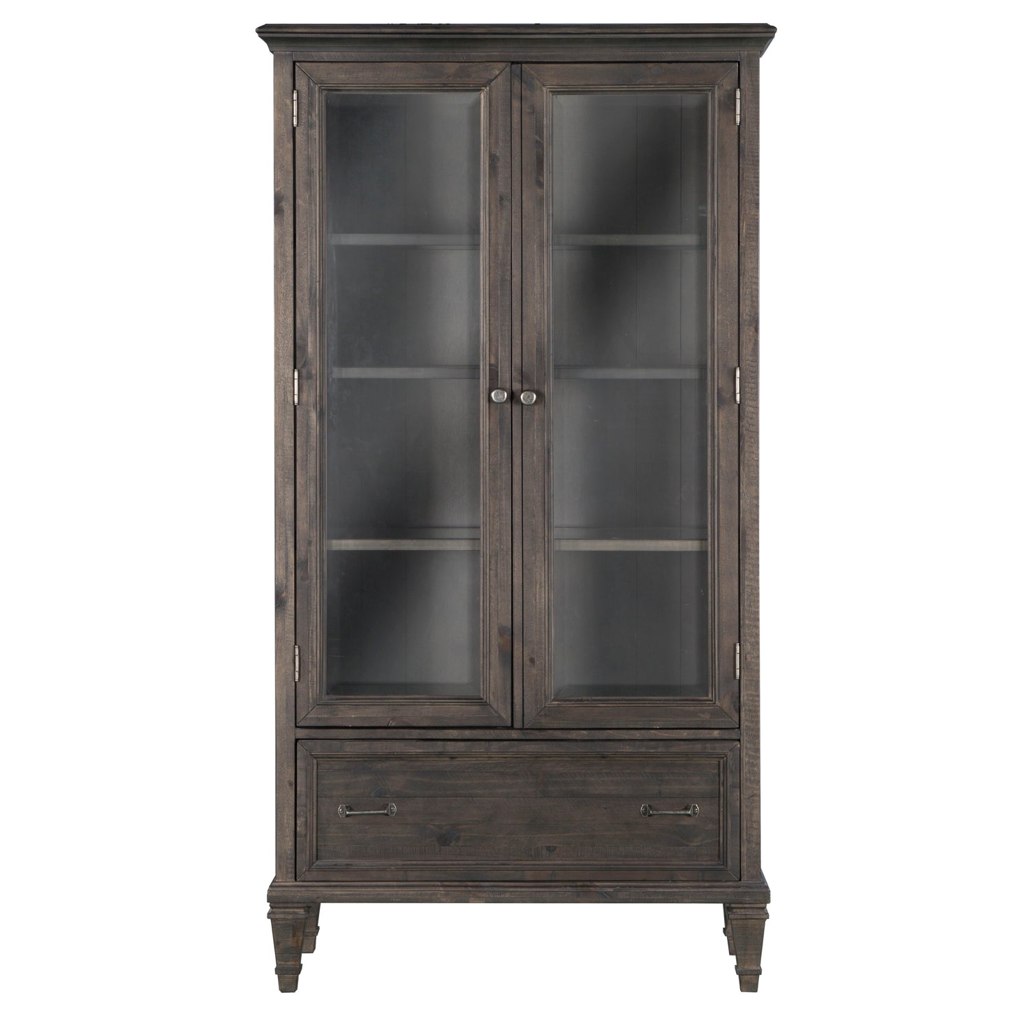 Sutton Place - Door Bookcase - Weathered Charcoal