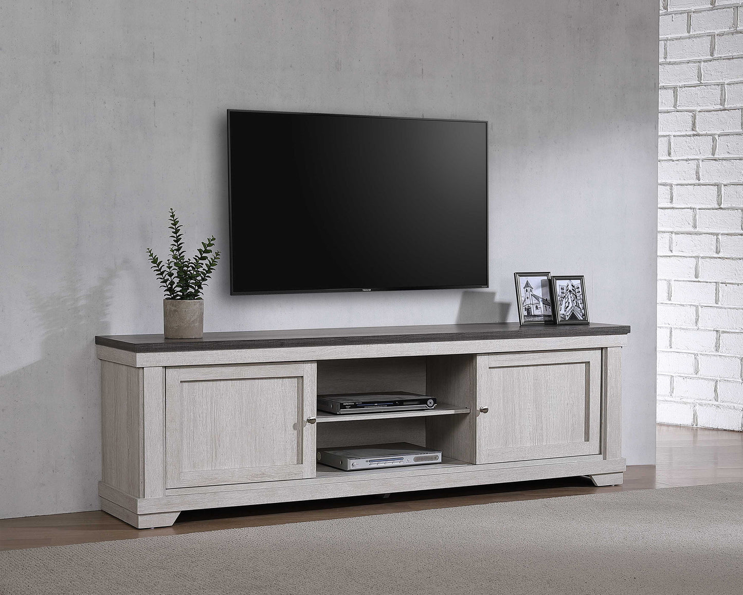 Leighton - 71" TV Stand - White