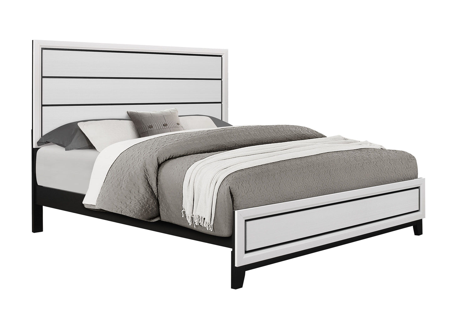 Kate - King Bed - White