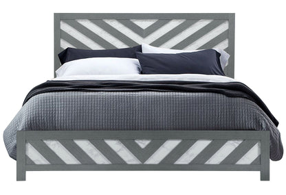 Micah - King Bed - Gray