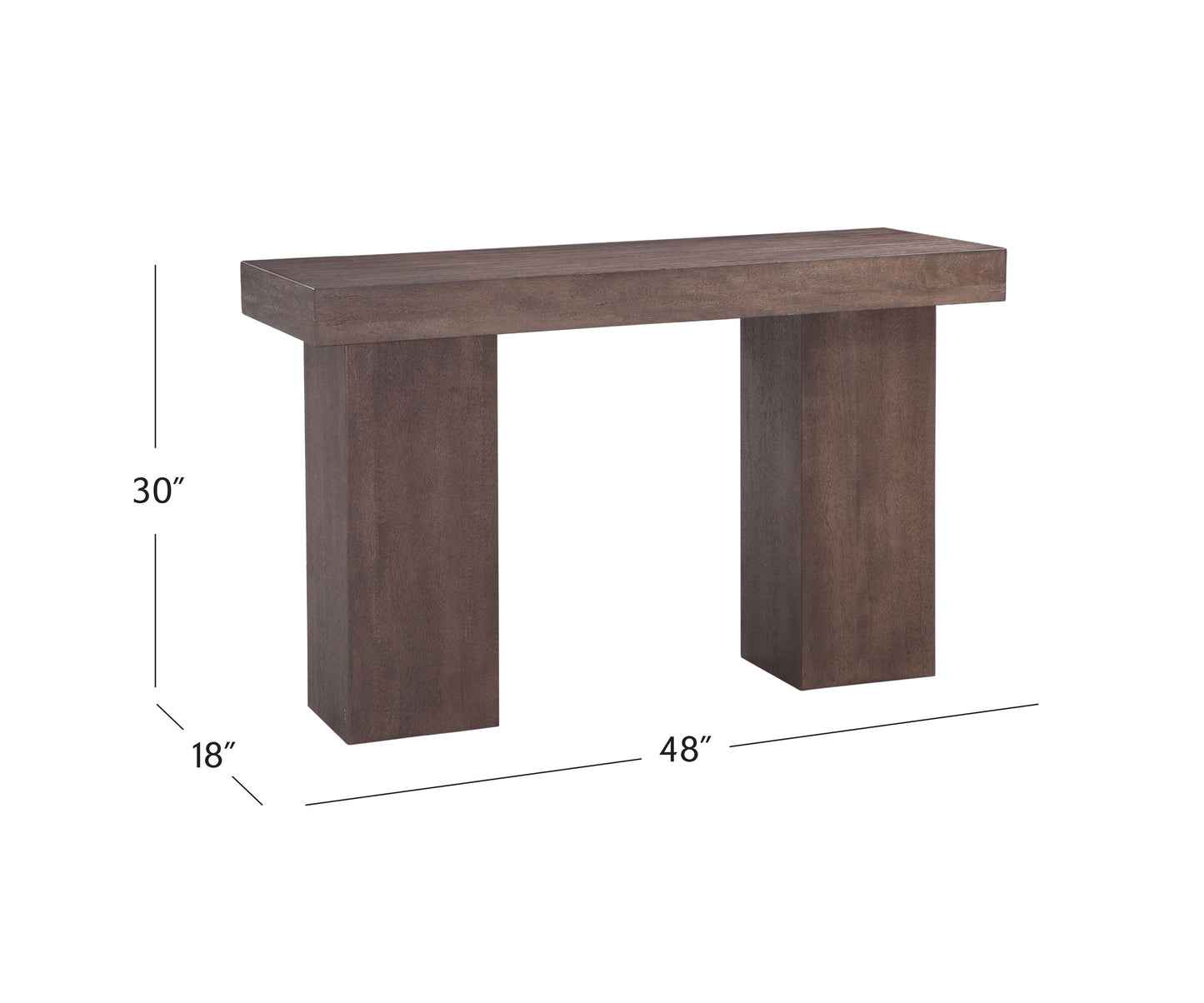 Padula - Oak Console - Brown