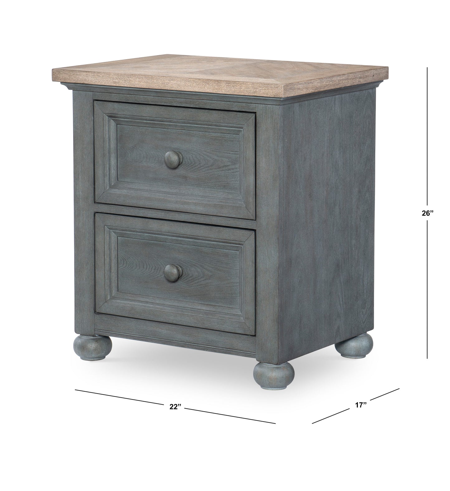 Cone Mills - Nightstand - Dark Gray