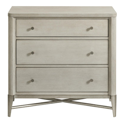 Maisie - Three Drawer Nightstand - Beige