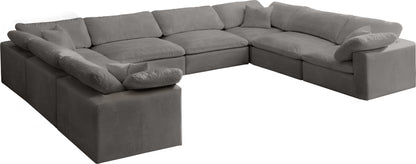 Cozy - Modular Sectional Cloud 8 Piece - Grey