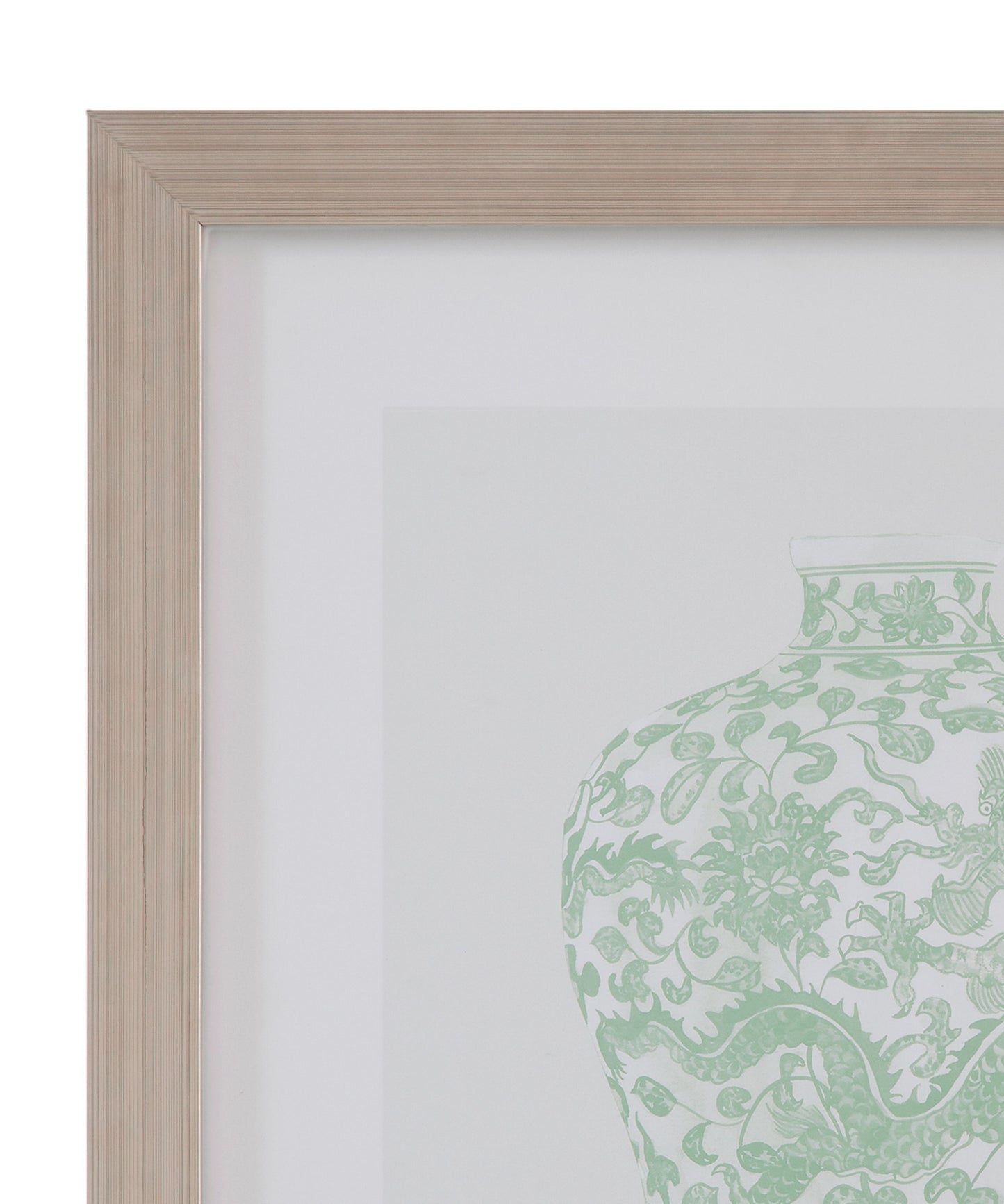 Mint Vases - III Framed Print - Green