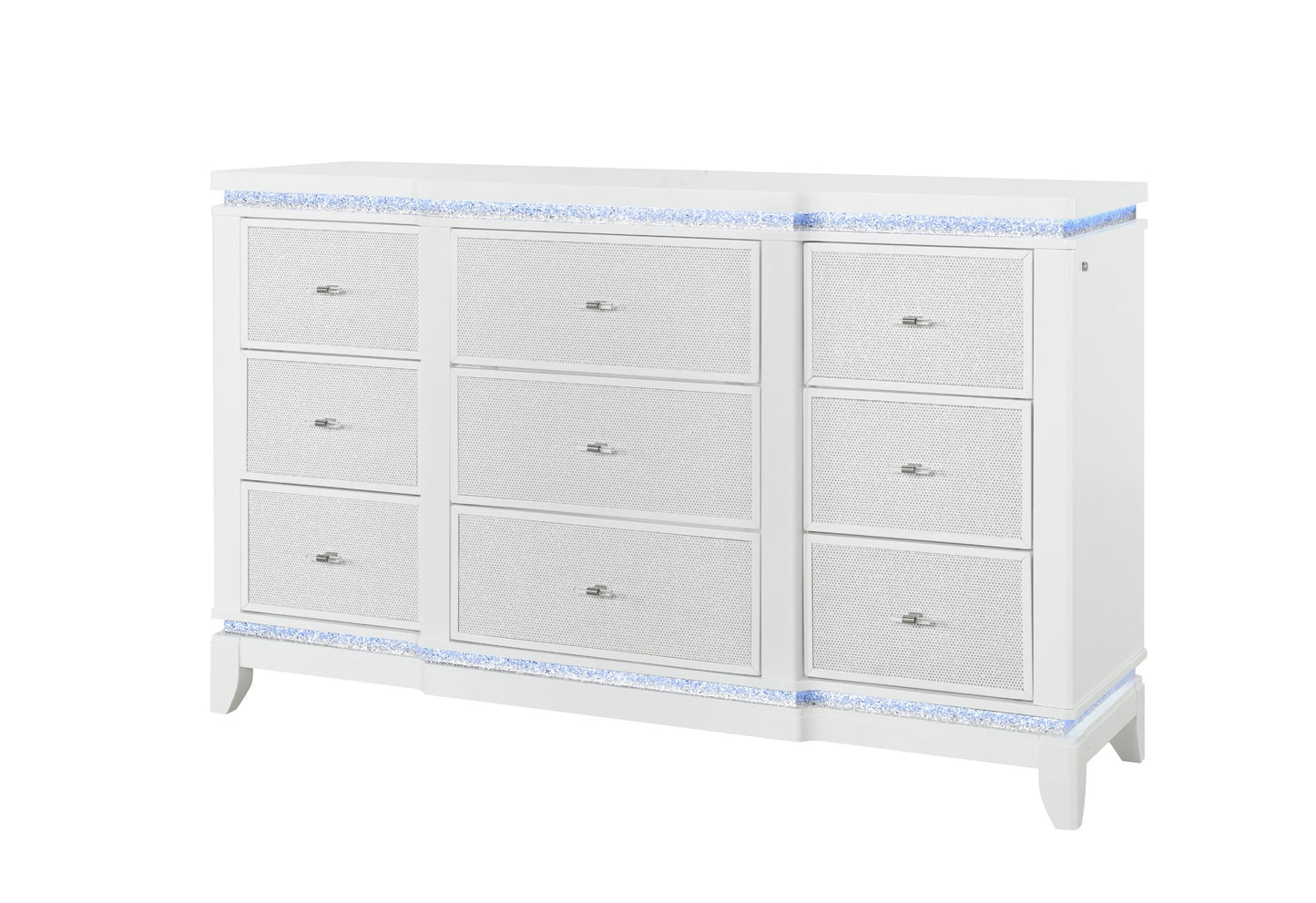 Alina - Dresser With LED - White