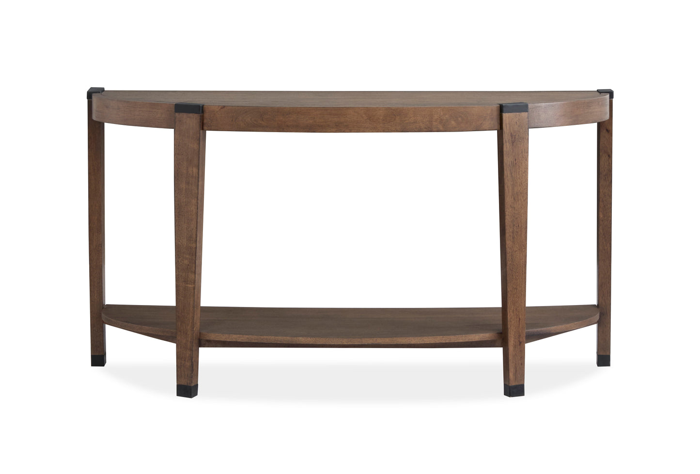 Kaysen - Demilune Sofa Table - Dark Brown